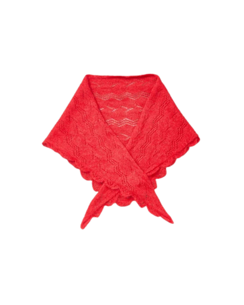 Opany Triangle Scarf Salsa Red