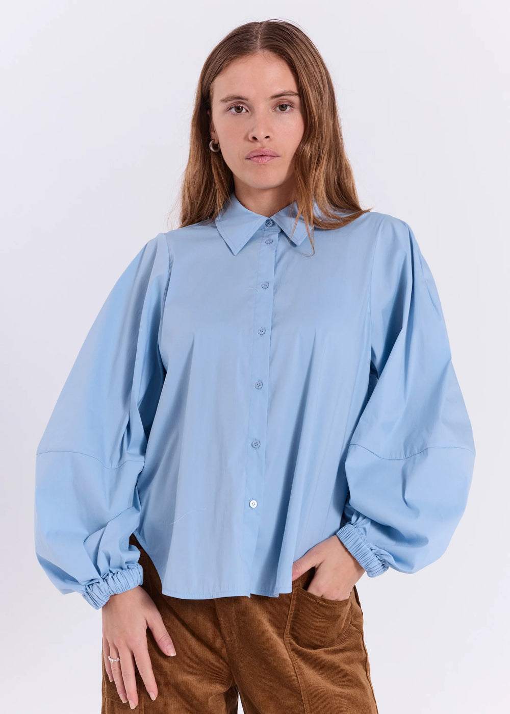 Otilia LS Shirt Blue