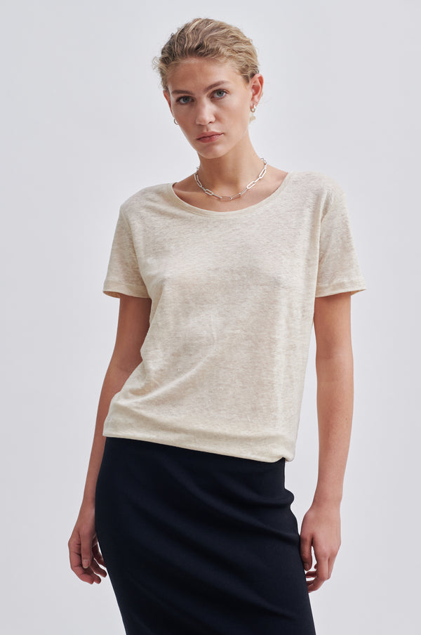 Peony O-Neck New Tee Moonstruck