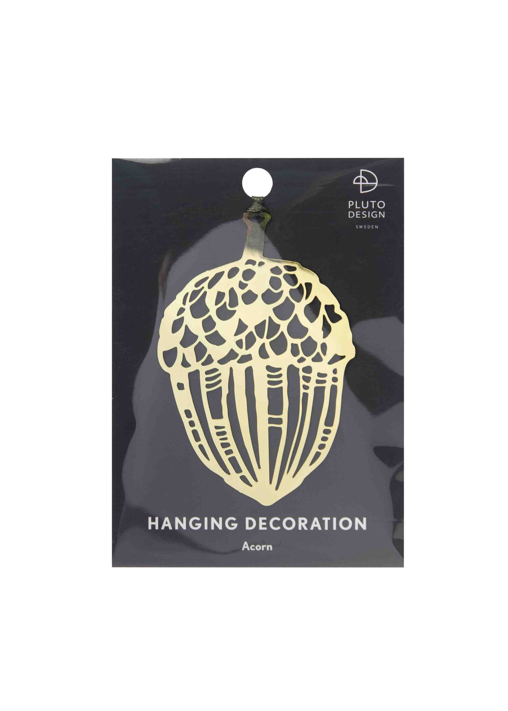 Hanging Deco Acorn Gold