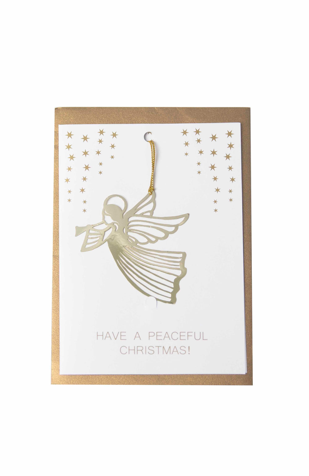 Postkort Flying Angel Gold