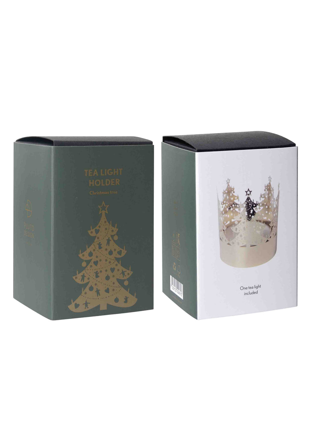 Tea Light Holder Christmas Tree Gold