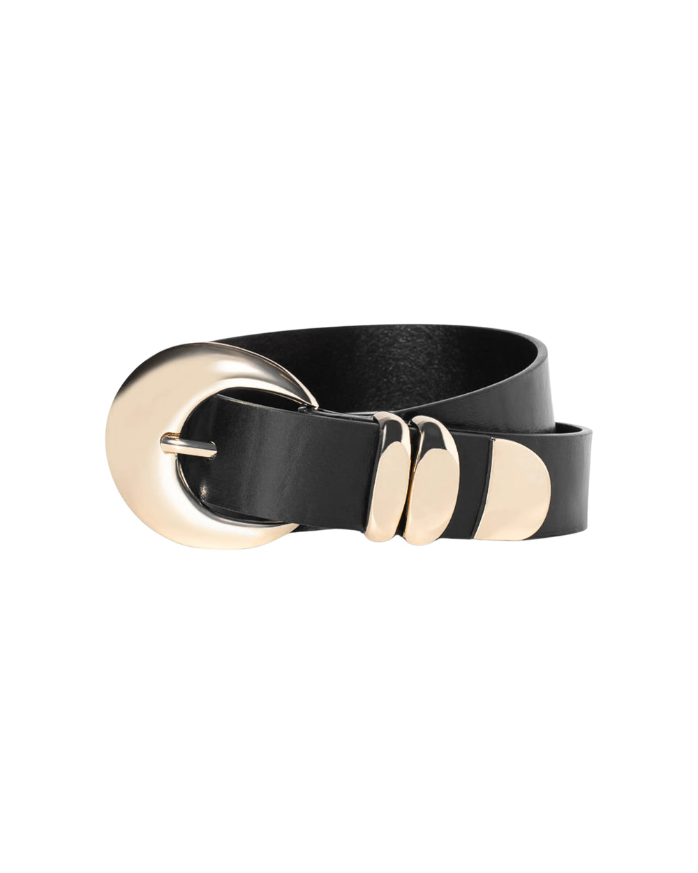 Quincy Belt Black Gold
