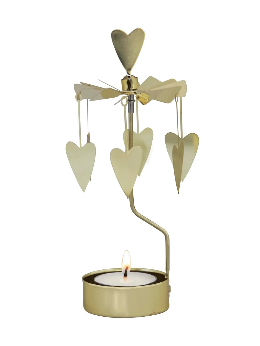 Angel Chime Heart Gold