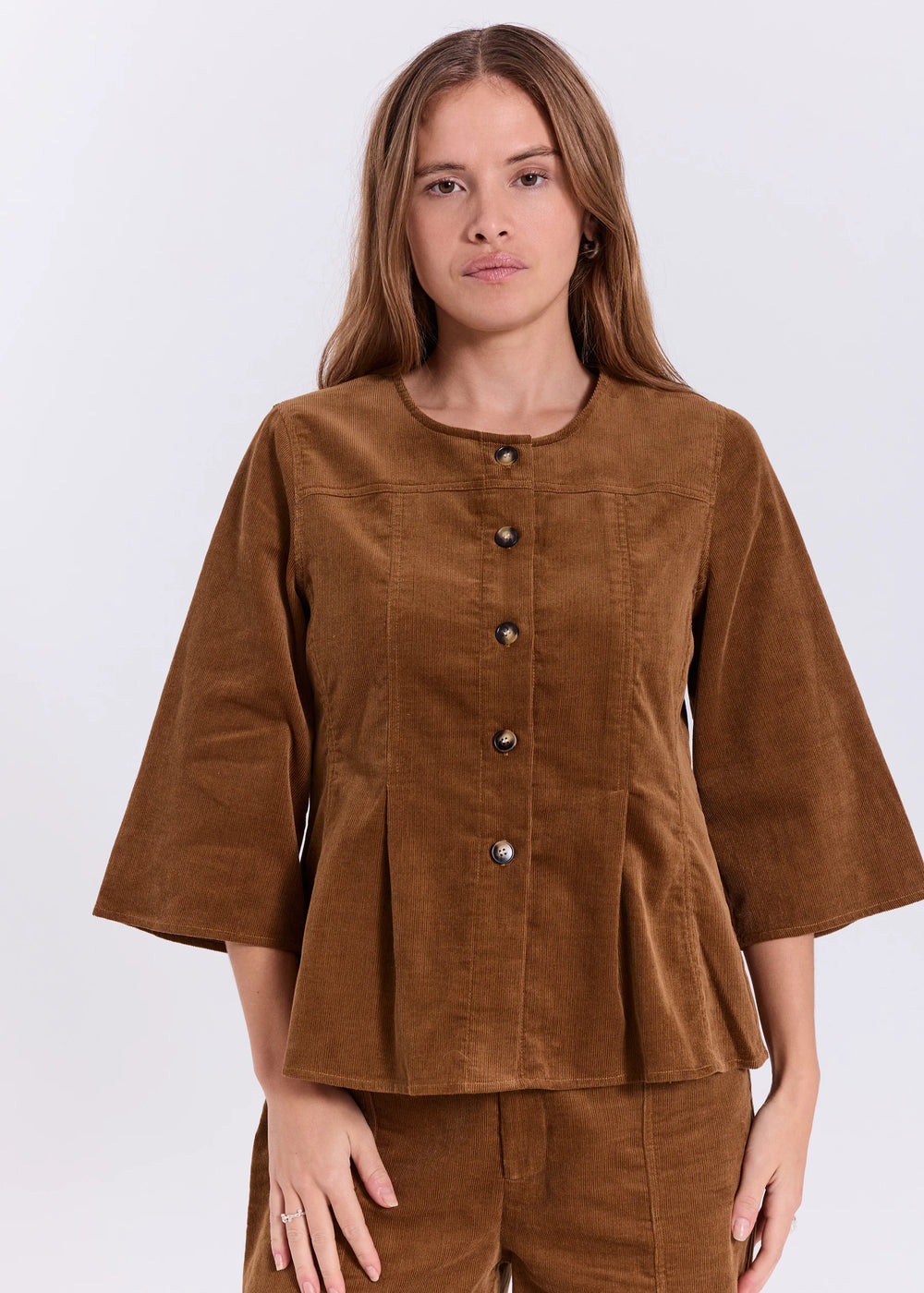 Rina top Caramel brown
