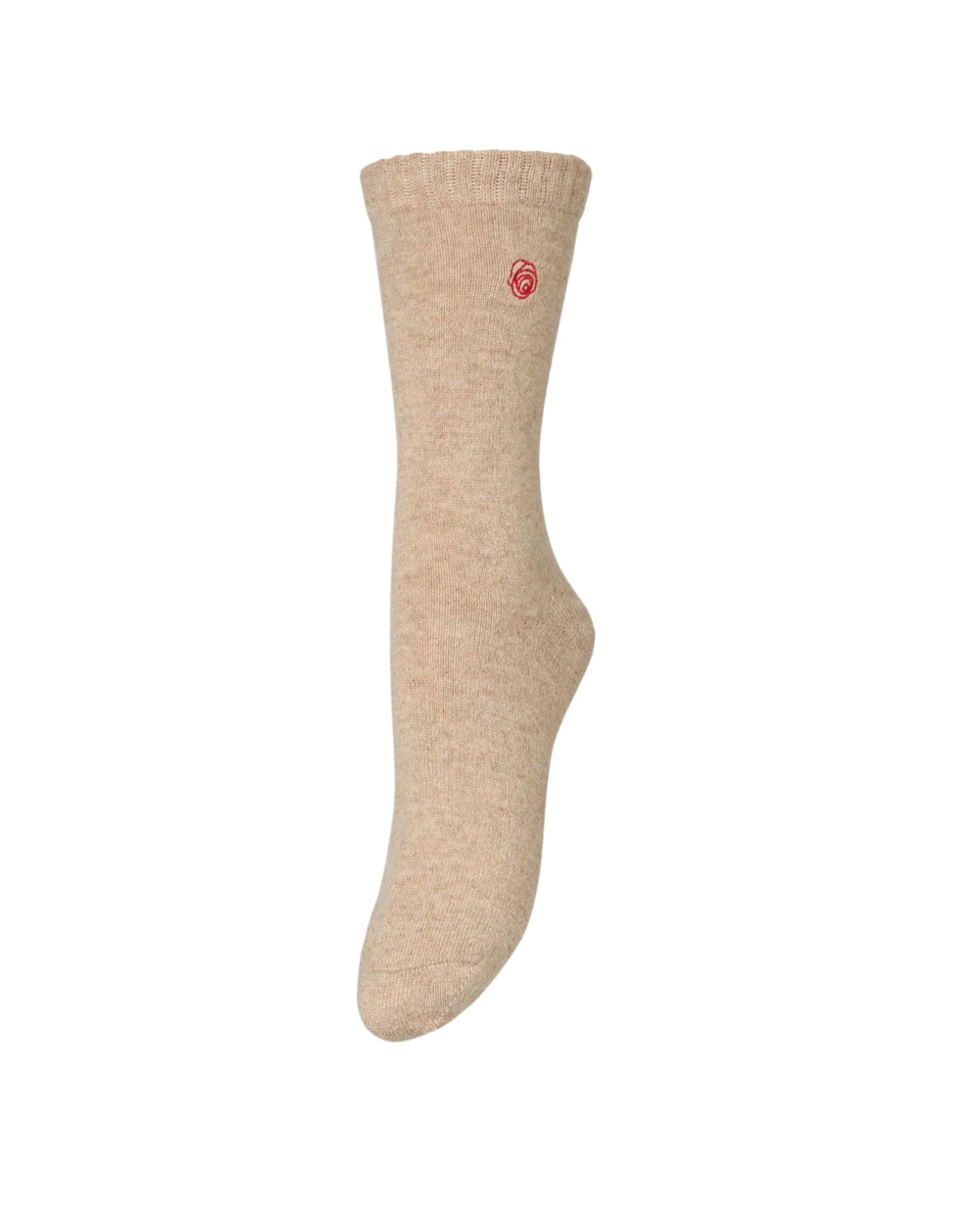 Rosea Wola Sock Beige Melange