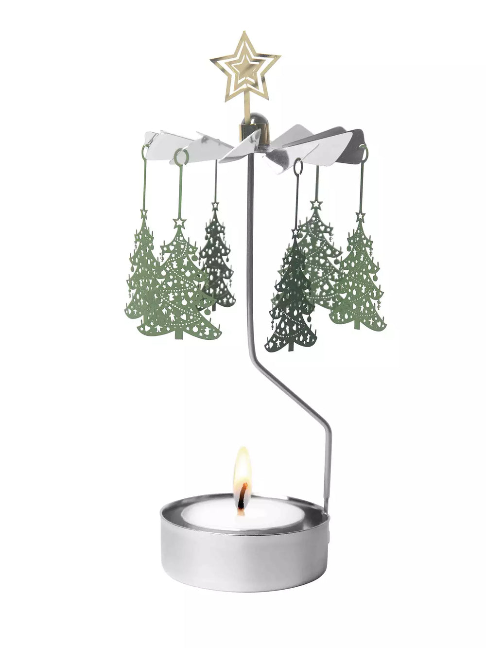 Angel Chime Xmas Tree Green