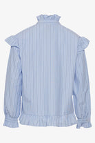 Noella Sally Blouse Light Blue Stripe - hvittrad.no