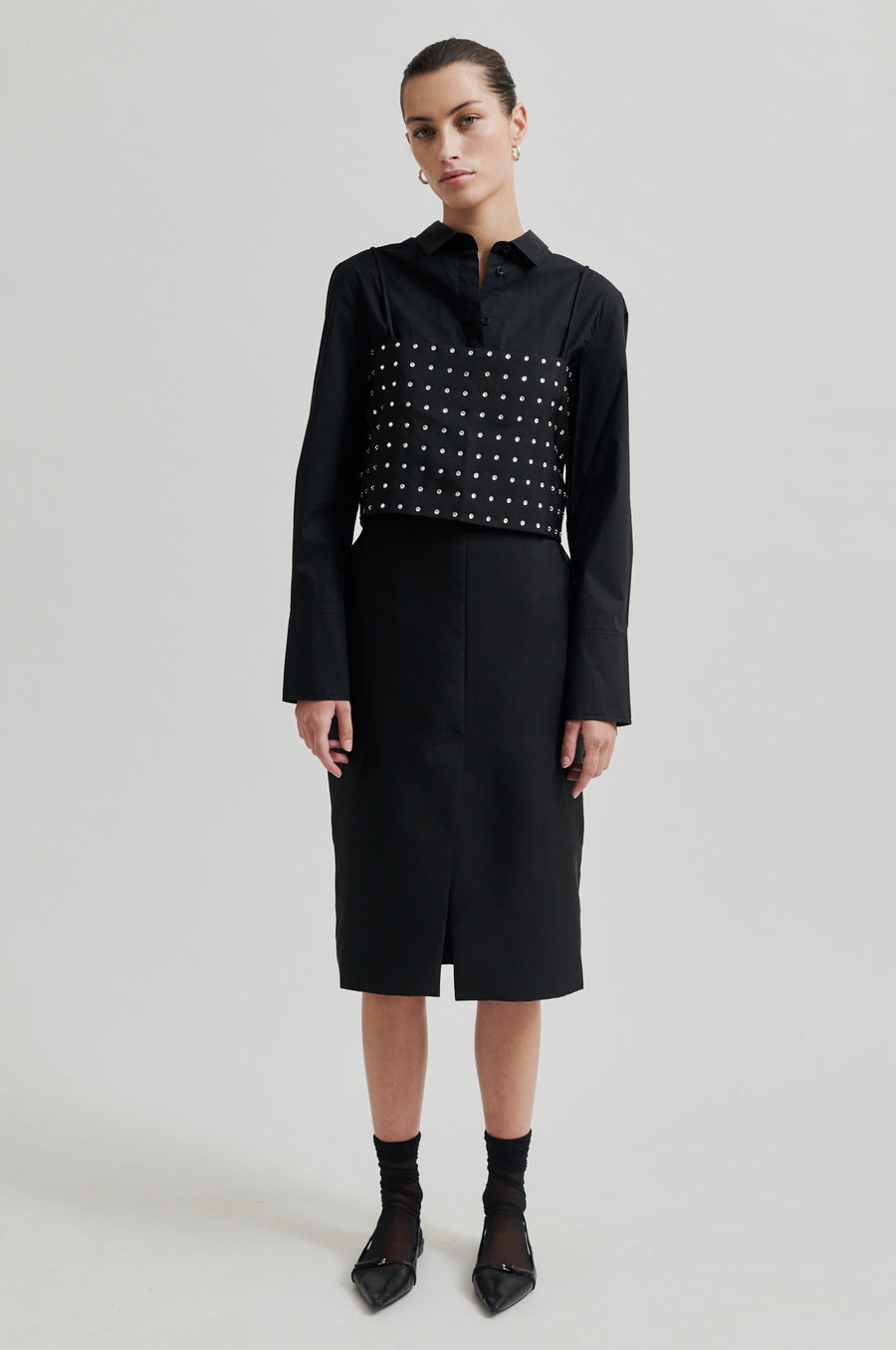 Elegance Pencil Skirt Black