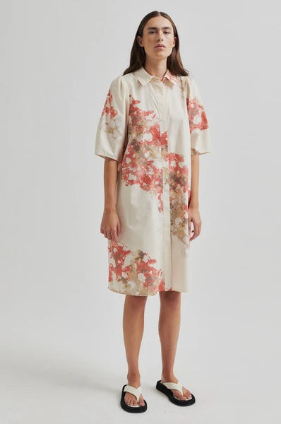 Sirmione Shirt Dress Spiced Coral