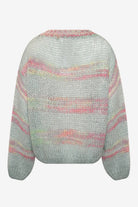Noella Shilo L/S Knit Jumper Blue/Pink Rainbow - hvittrad.no