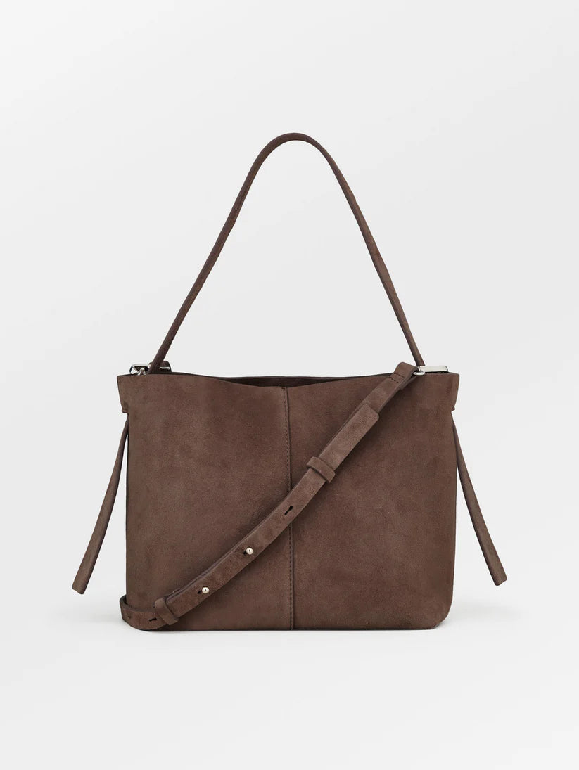 Suede Fraya Small Bag Hot Fudge Brown