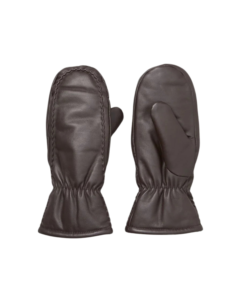 Tack Leather Mitten Hot Fudge Brown