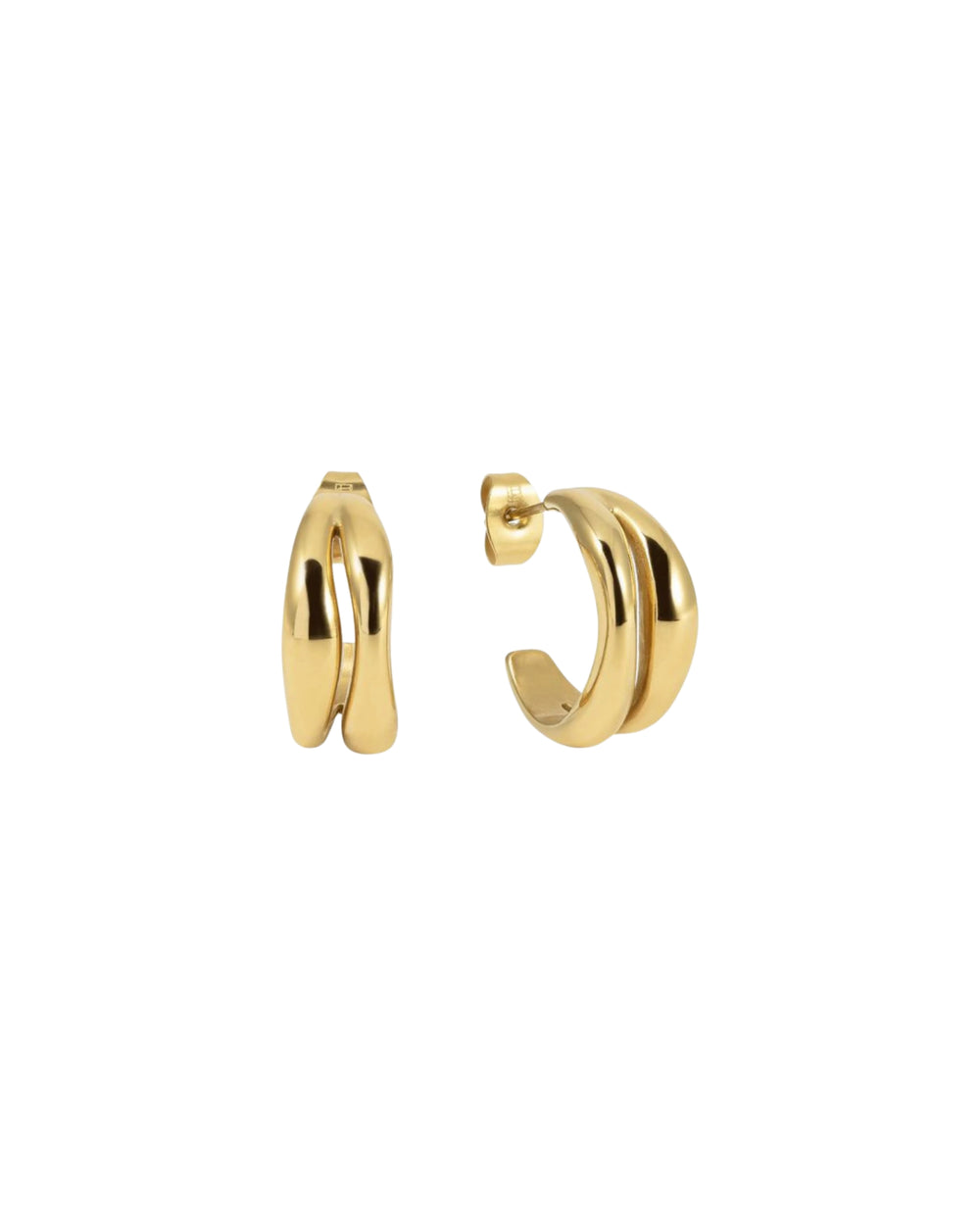 The Curved Hoops Gold