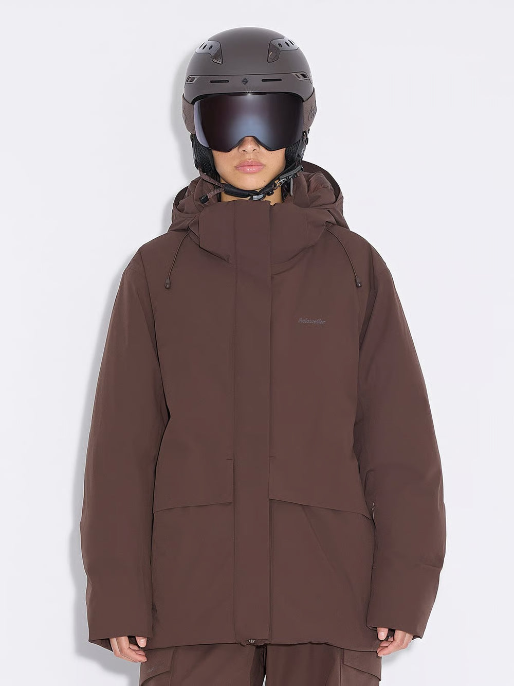 W Tryvann Down Jacket Dk. Brown