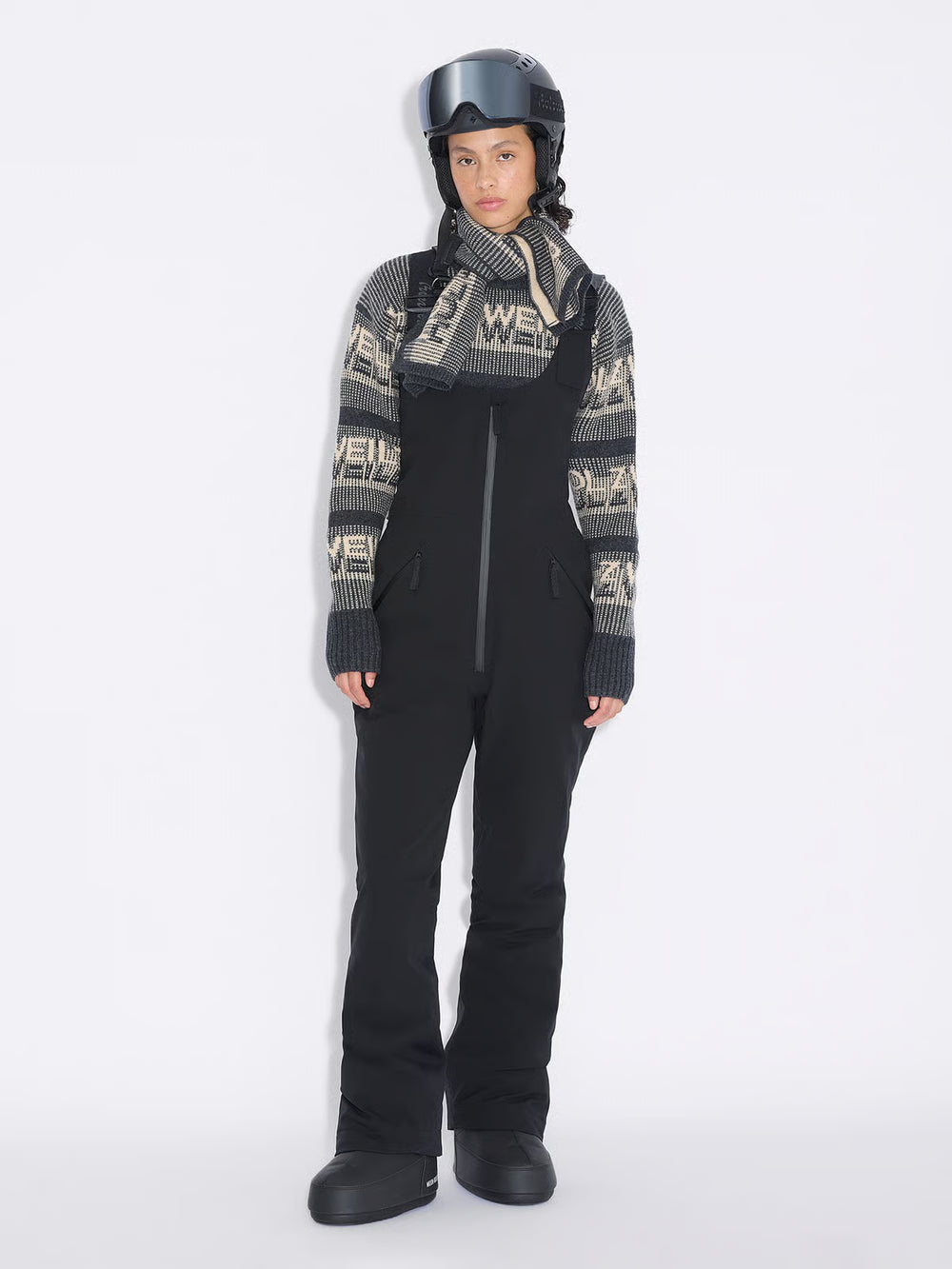 W Tryvann Bib Trousers Dk. Grey