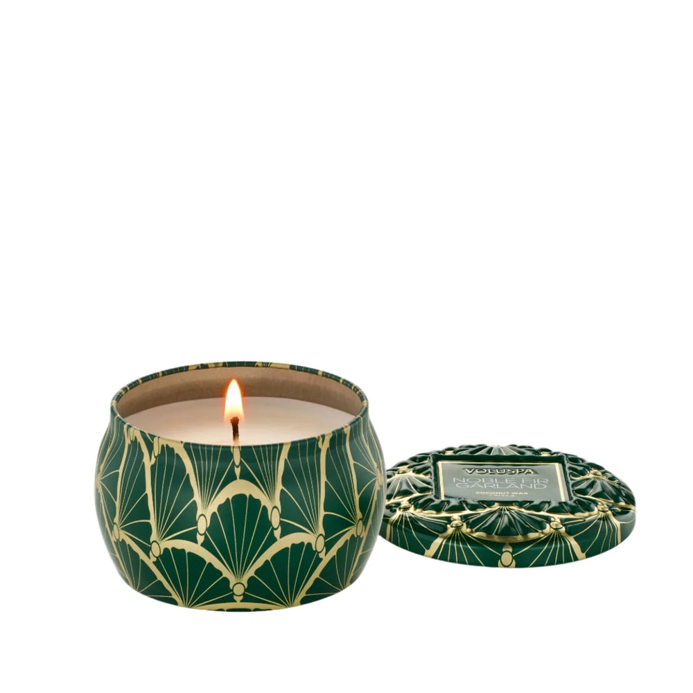 Mini Tin Candle Noble Fir Garland
