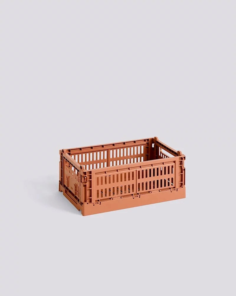 Hay Colour Crate Small Terracotta - hvittrad.no