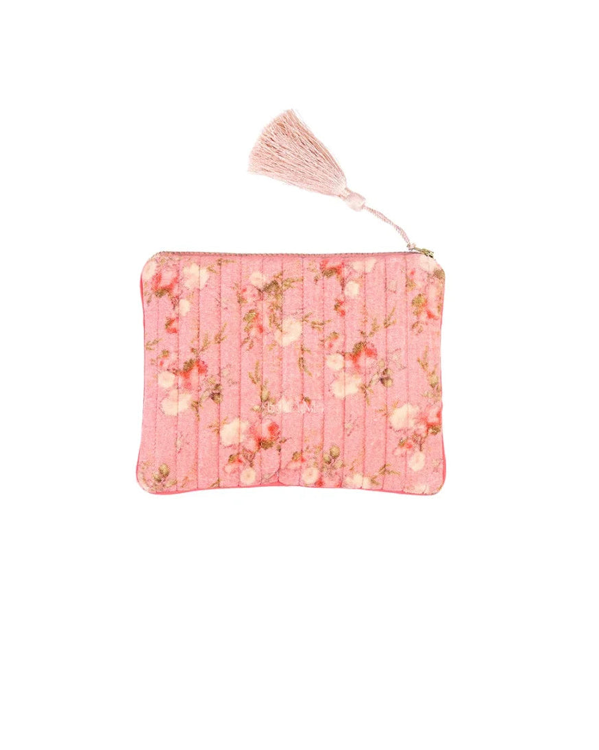 Zipper Pouch Velvet Rosalie