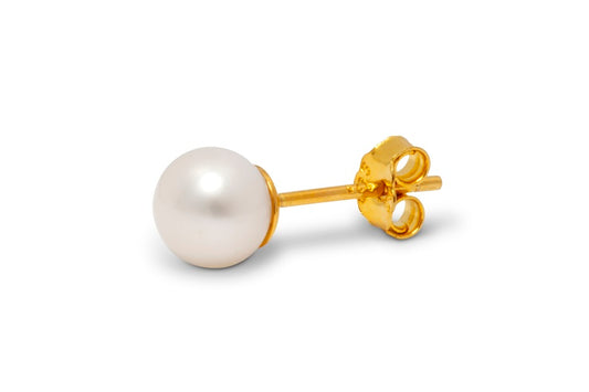 Ball Large Pearl 1 Pcs Gold Plated