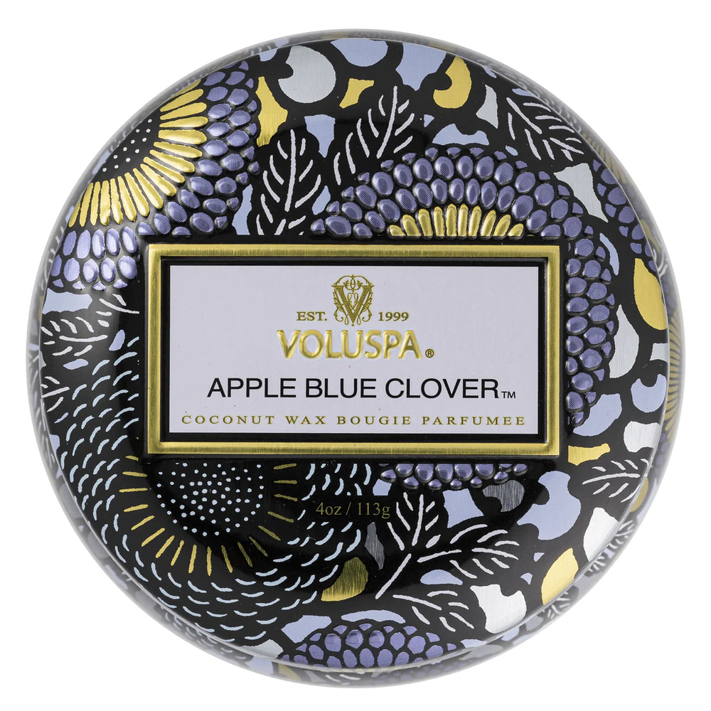 Mini Tin Candle - Apple Blue Clover 113g