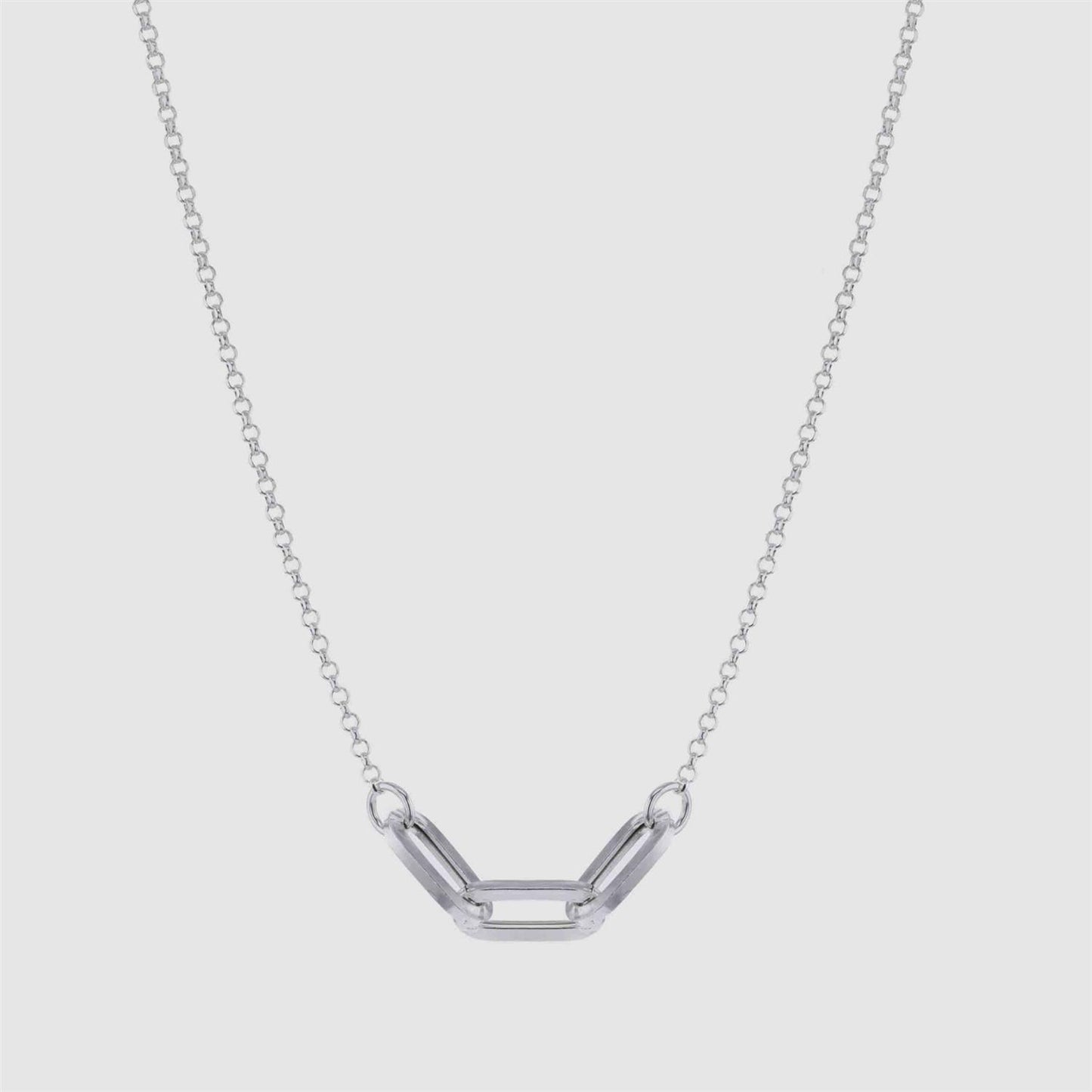 Ray Fancy Necklace 50cm Silver