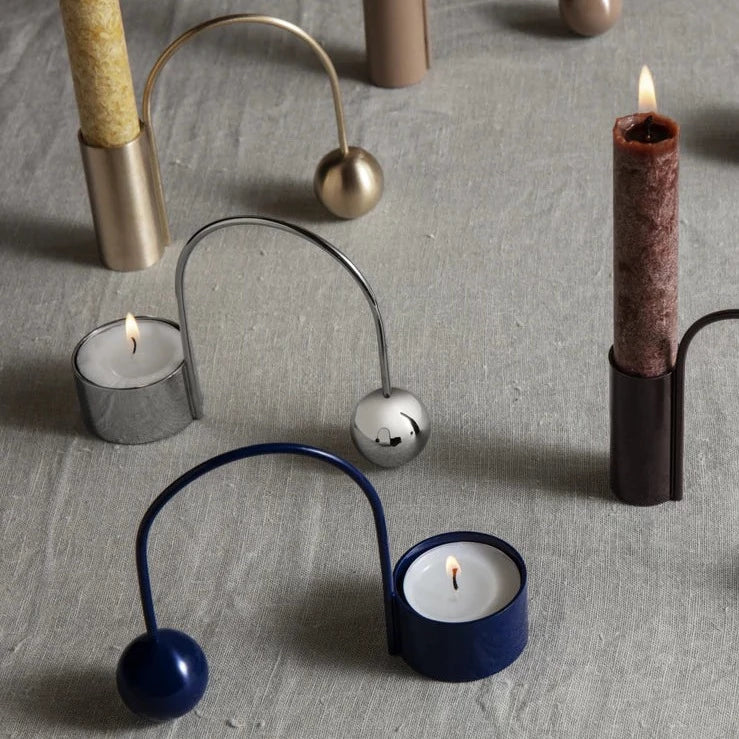 Balance Tealight Holder Chrome