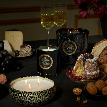 3-Wick Tin Candle – Crisp Champagne 340g