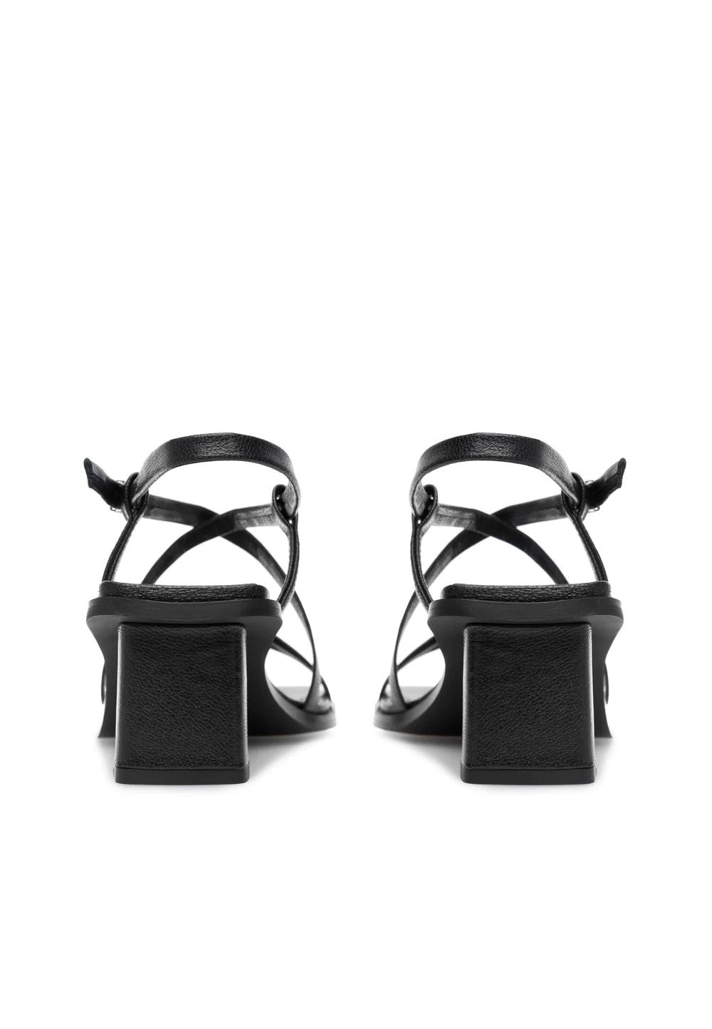 Carrie Leather Black Metallic