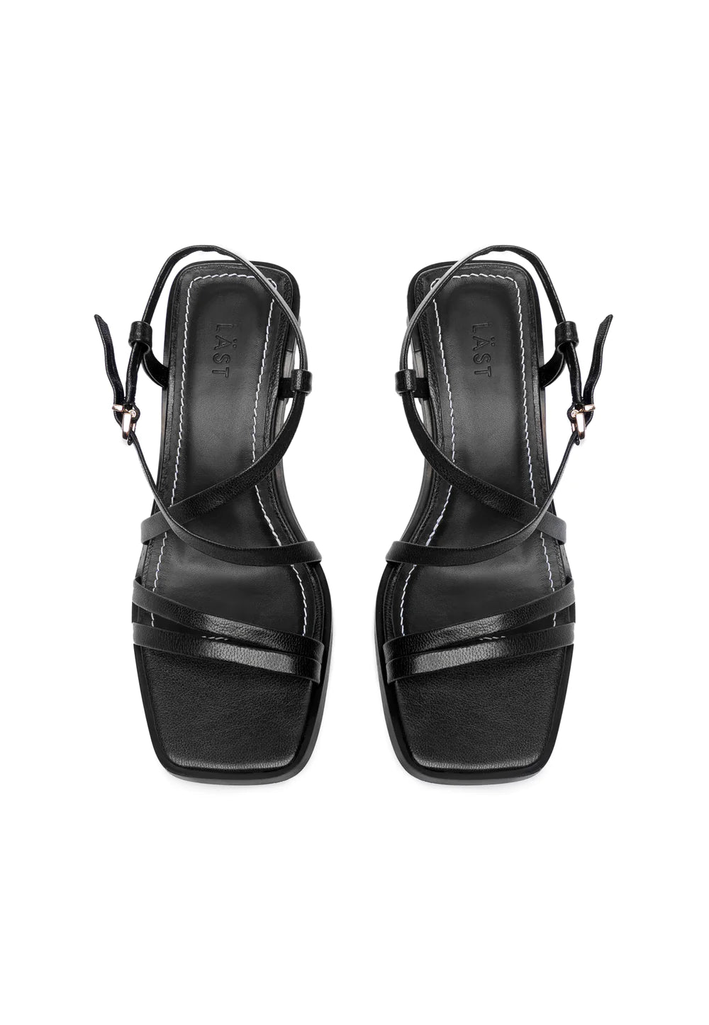 Carrie Leather Black Metallic