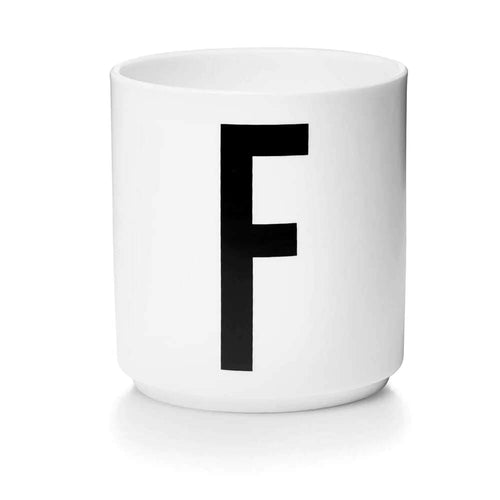 Porcelain Cup White (A-Z) F