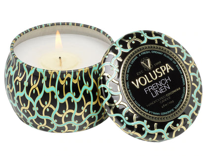 Mini Tin Candle – French Linen 113g