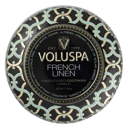 Mini Tin Candle – French Linen 113g