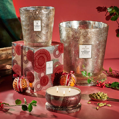 3-Wick Tin Candle – Gilt Pomander & Hinoki 340g