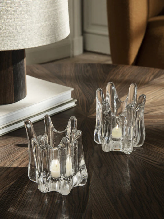 Holo Tealight Candle Holder Clear