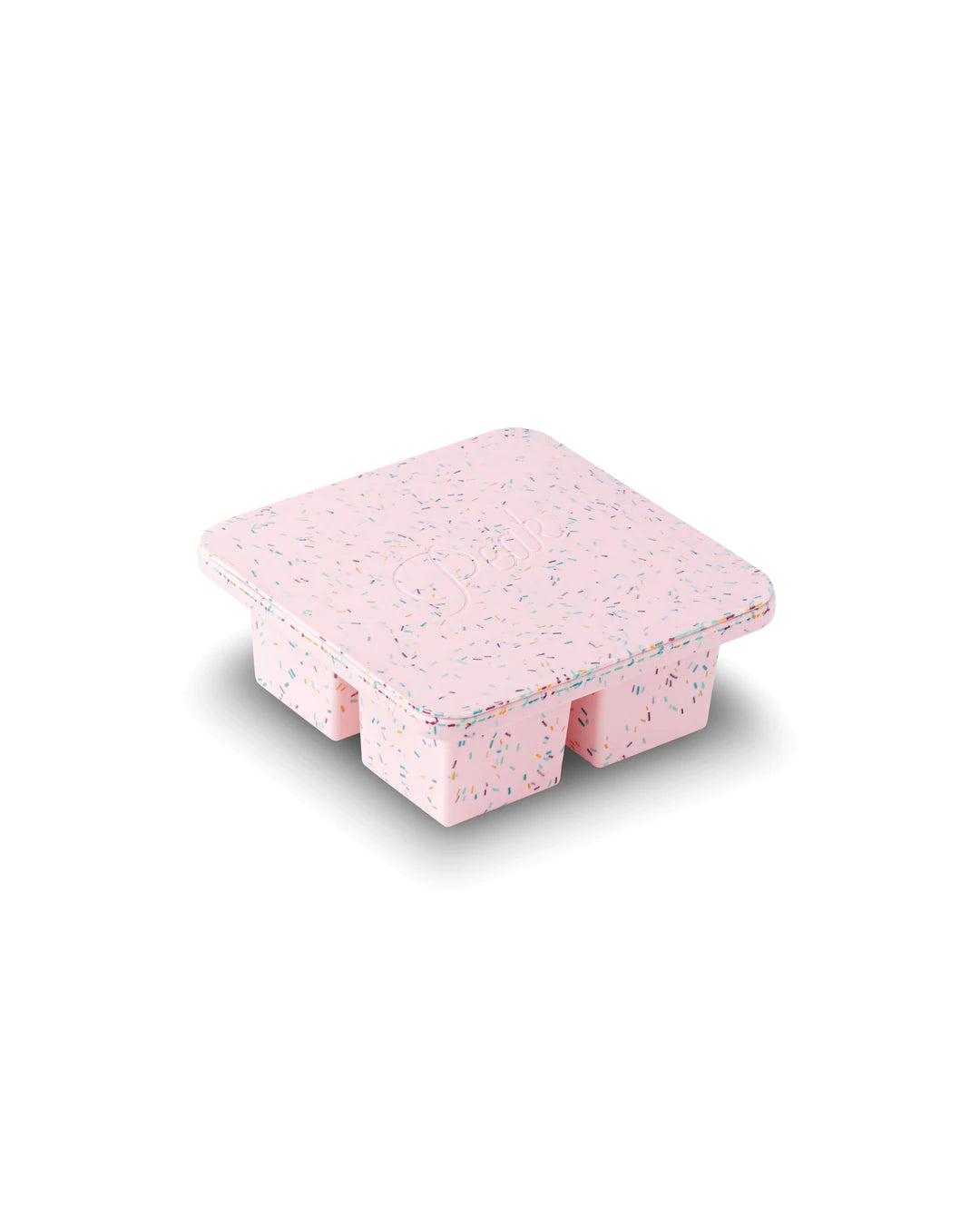XL Ice Cube Tray Pink-Speckled