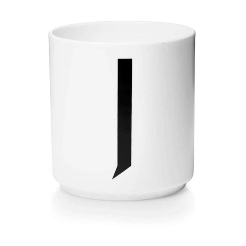 Porcelain Cup White (A-Z) J