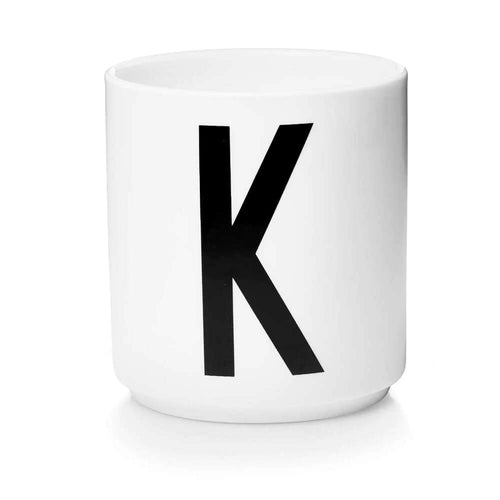 Porcelain Cup White (A-Z) K
