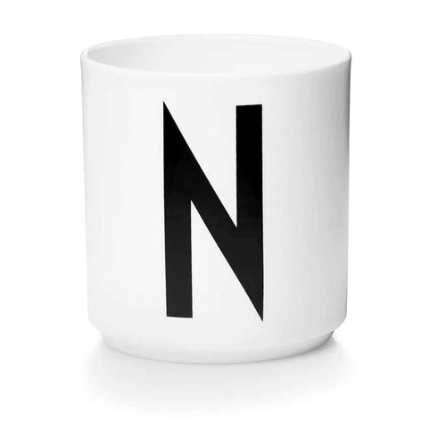 Porcelain Cup White (A-Z) N