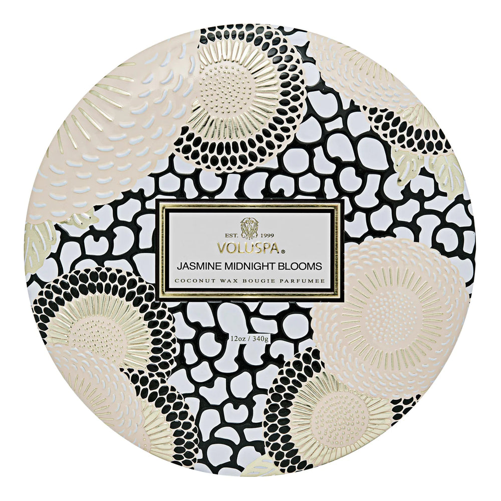 3-Wick Tin Candle - Jasmine Midnight Blooms 340g