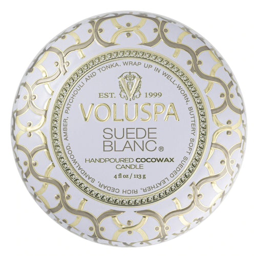Mini Tin Candle – Suede Blanc 113g