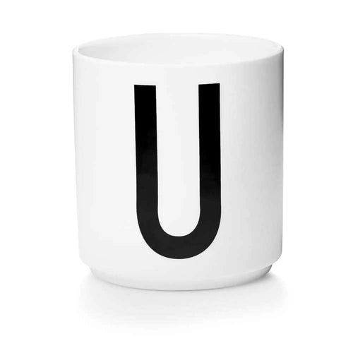 Porcelain Cup White (A-Z) U
