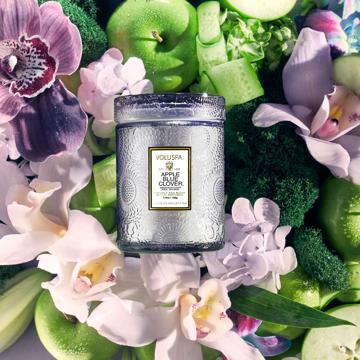 Small Jar Candle – Apple Blue Clover 156g