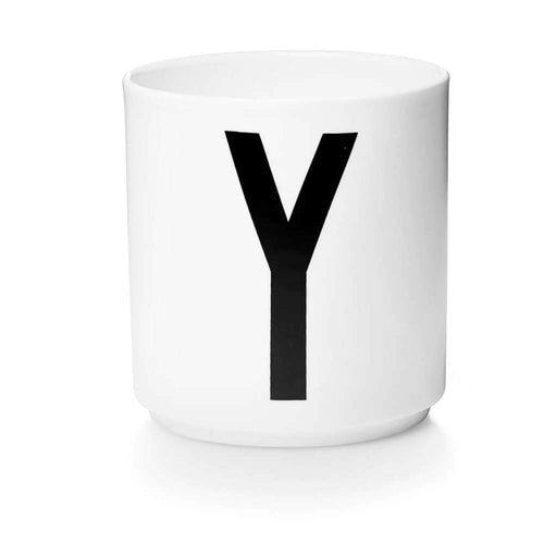 Porcelain Cup White (A-Z) Y