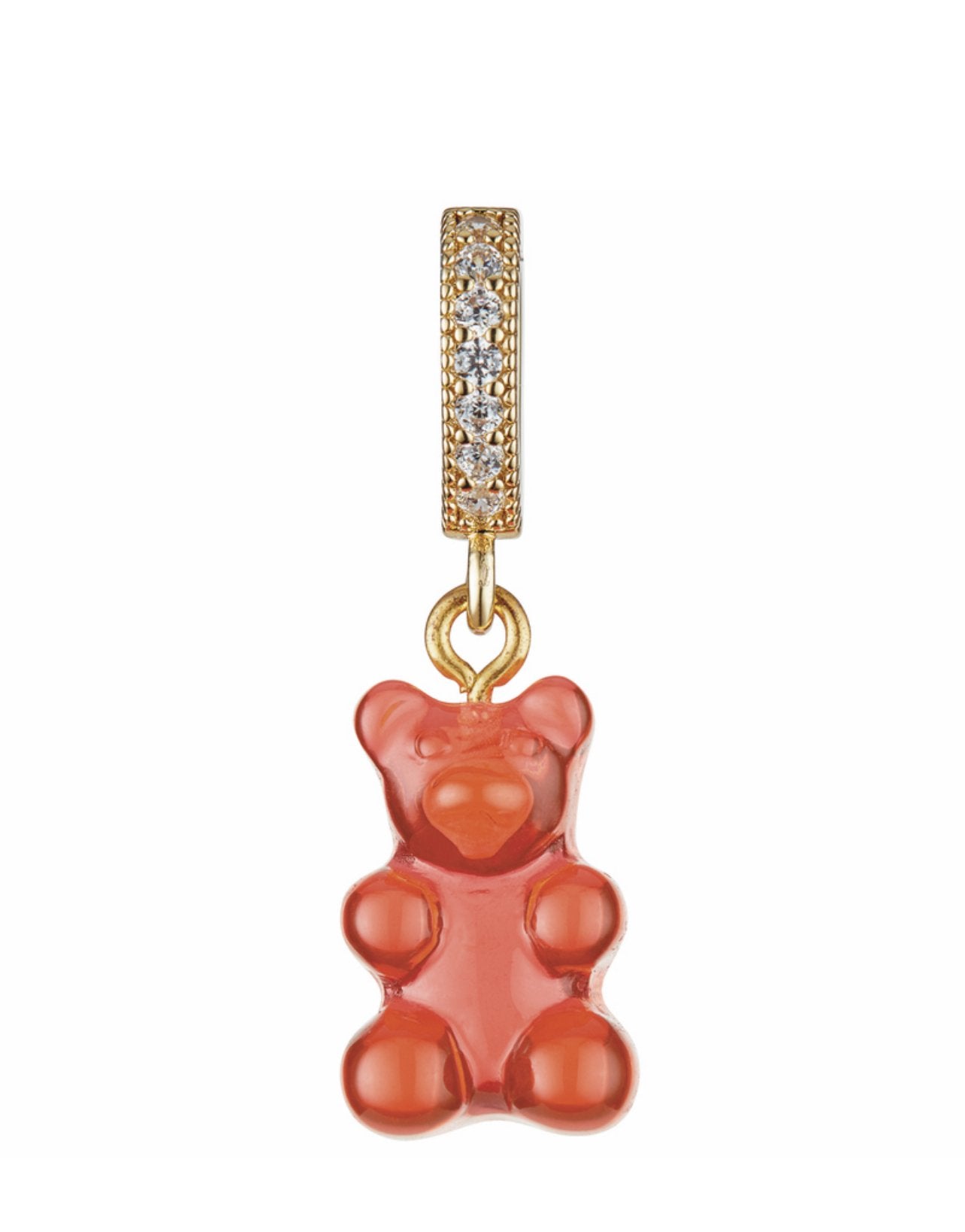 Nostalgia Bear w/Pave Connector – Jelly Red