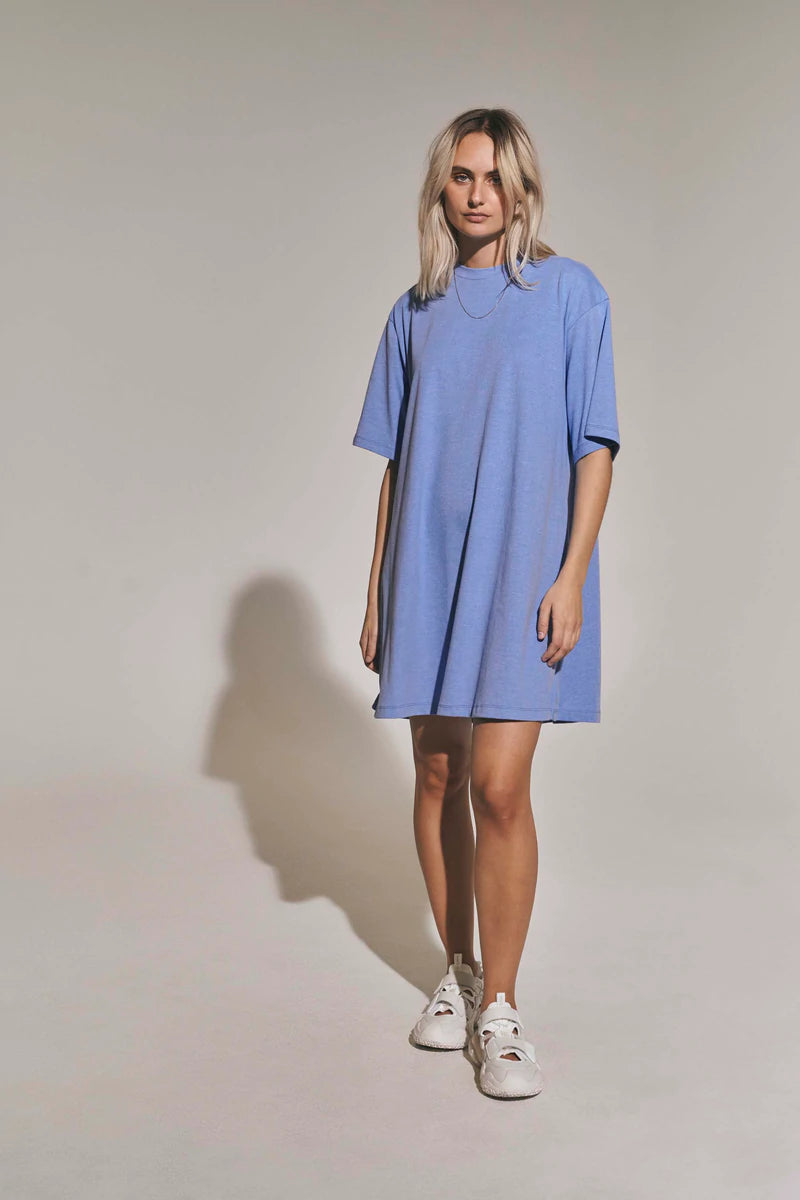Payton A-Shape Dress Blue Melange