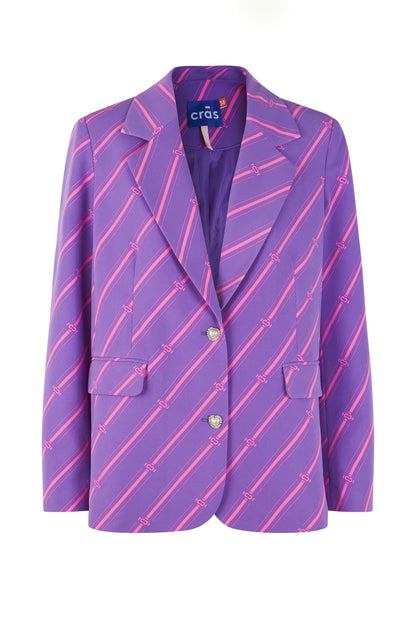 Amycras Blazer Mono Stripe Purple