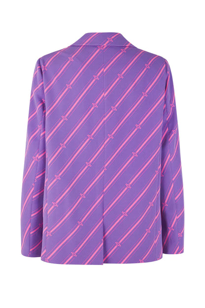 Amycras Blazer Mono Stripe Purple