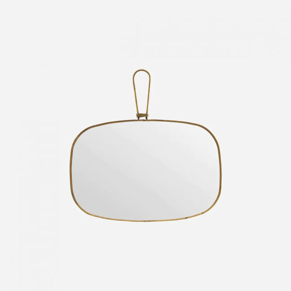 Mirror w/Frame Antique Brass