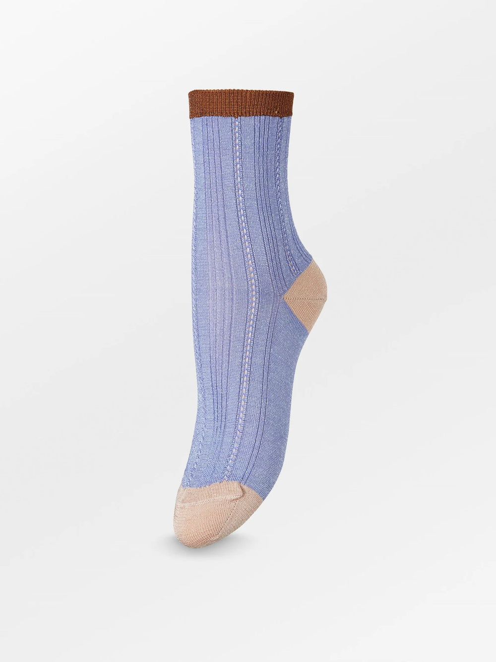 Glitter Drake Block Sock Brunnera Blue